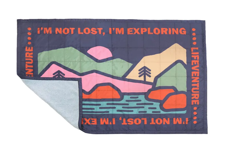 Lifeventure Sundown Berber Lined Blanket Mountain-1