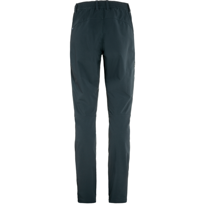 Fjallraven Women's Abisko Trail Stretch Trousers in Dark Navy-4
