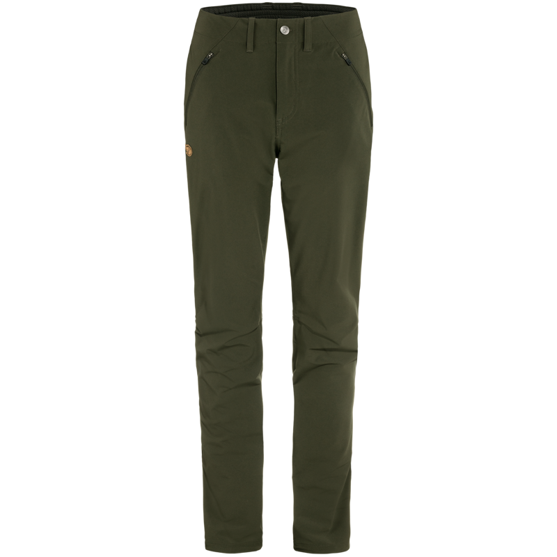 Fjallraven Abisko Trail Stretch Trousers Women in Deep Forest