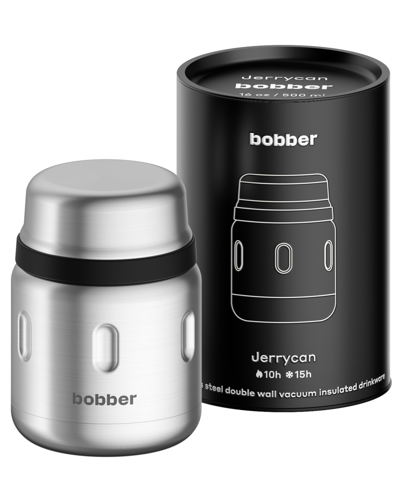 Bobber Jerry Can 470ml Matte Silver