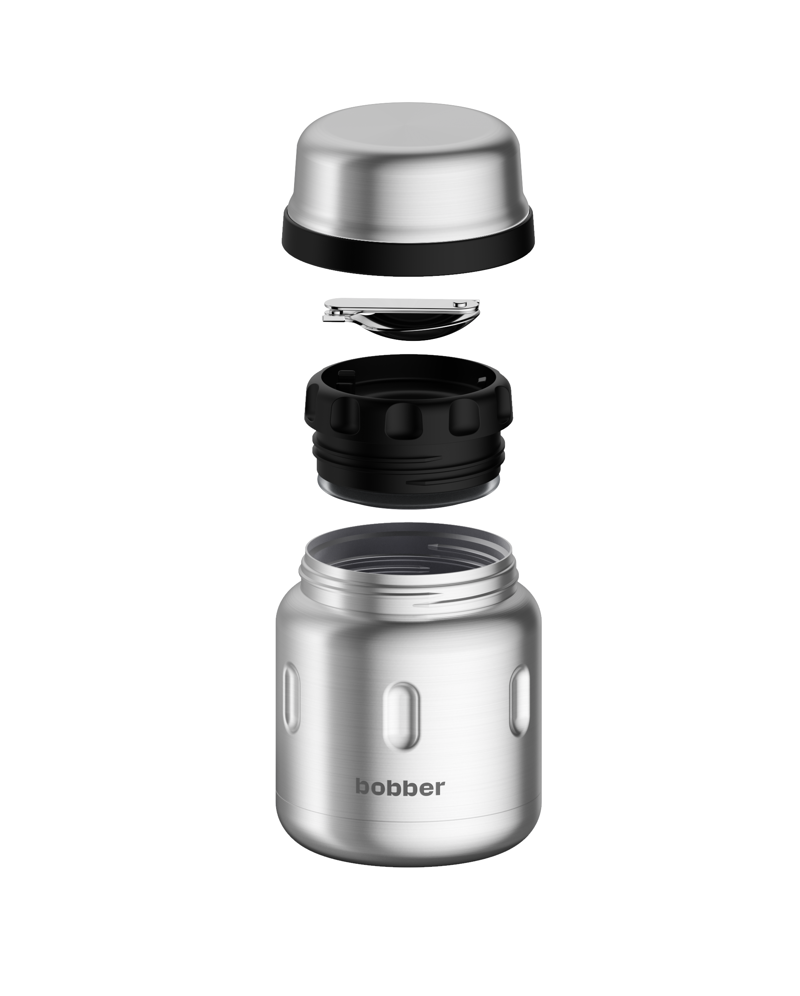 Bobber Jerry Can 470ml Matte Silver-1