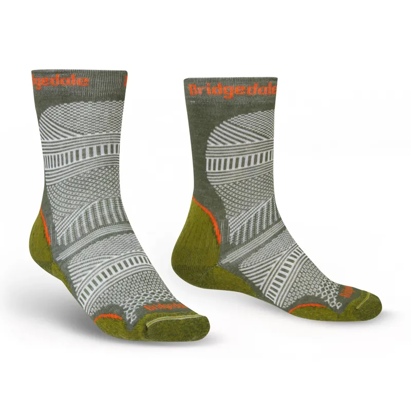Bridgedale Socks Hike Ultra Light T2 Coolmax Performance Boot Men Gree