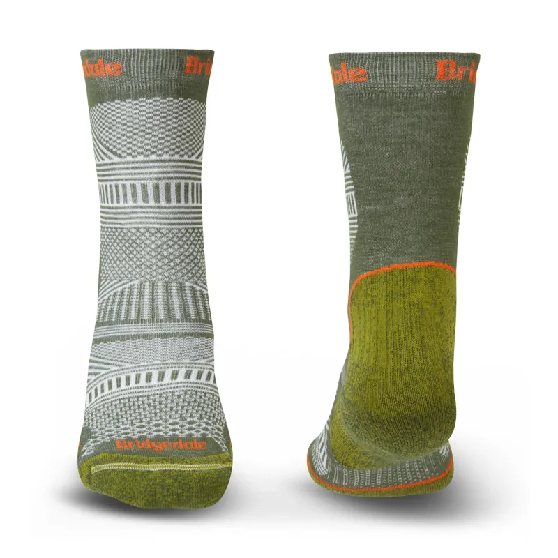 Bridgedale Socks Hike Ultra Light T2 Coolmax Performance Boot Men Gree-1