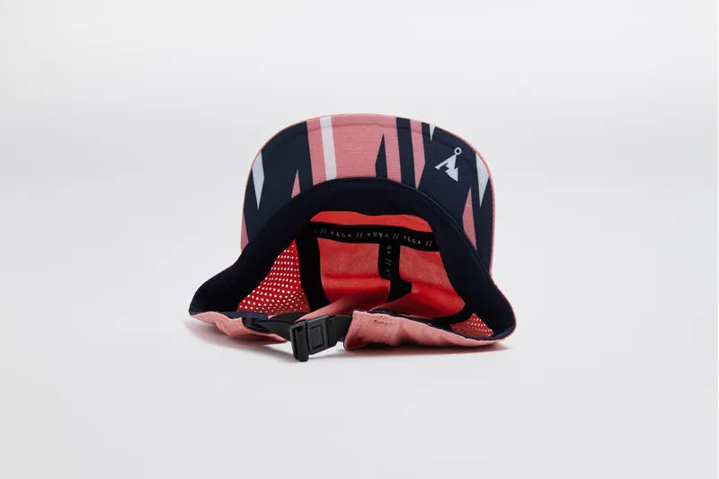 VAGA Feather Race Cap -Peach-NavyBlue-4
