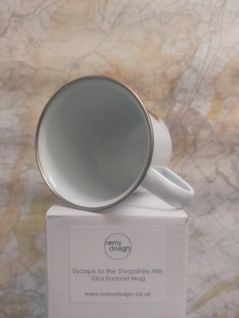 Escape to Shropshire Enamel Mug-1