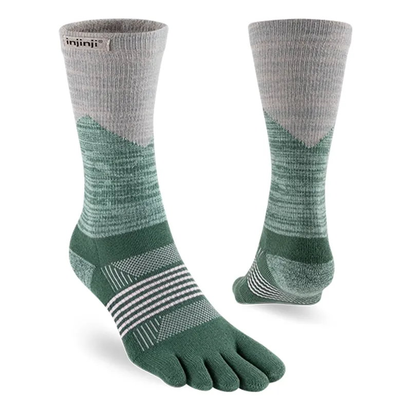 Injinji Trail Midweight Crew Women's Socks in Alpine