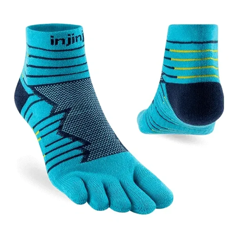 Injinji Ultra Run Men's Mini Crew in Pacific