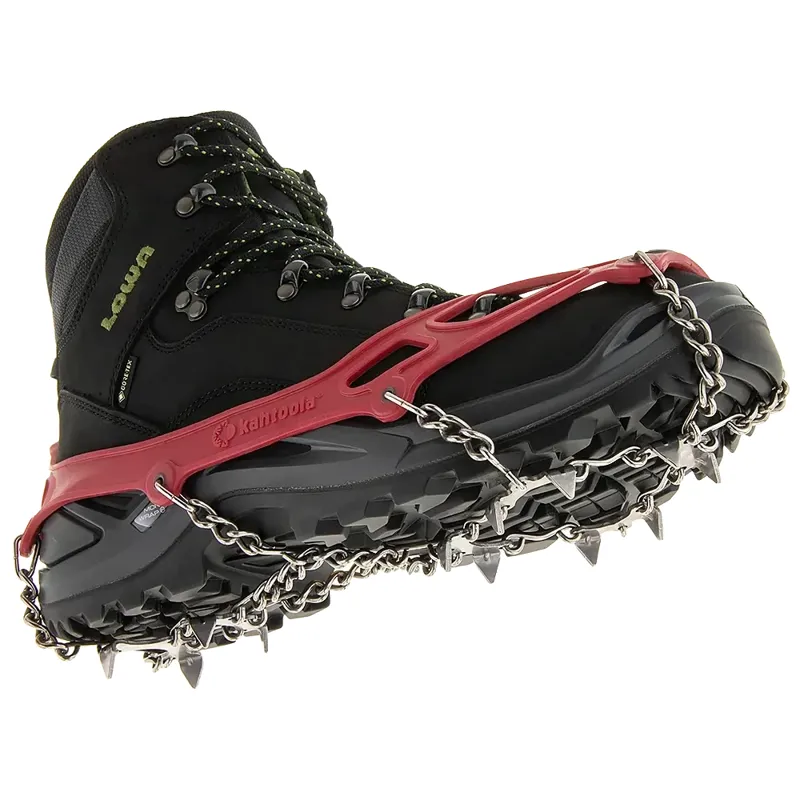 Kahtoola Microspikes Footwear Traction in Red-1