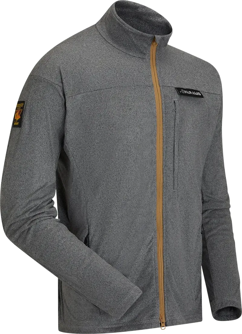 Paramo Bentu Men's Fleece in Steel Cumin Zips-1