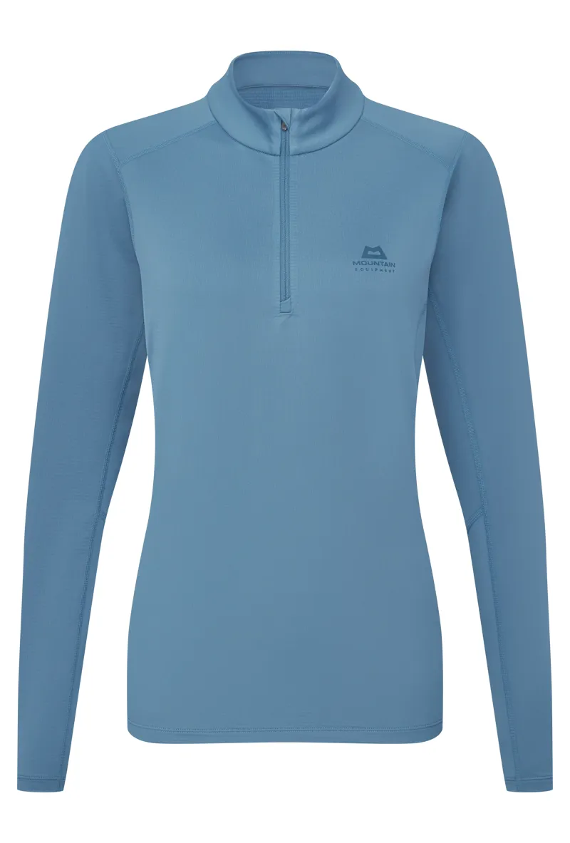 Mountain Equipment Cerrig Women's Long Sleeve Zip T-Shirt Stellar Blue