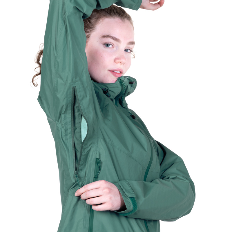 ME Women's Raintower Jacket in Sea Pine-10