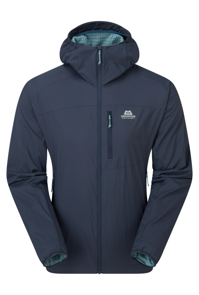 ME Men's Aerotherm Hooded Jacket in Blue Nights
