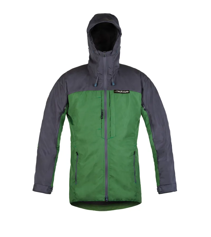 Paramo Men's Alta III Jacket in Fir Green and Rock Grey-2