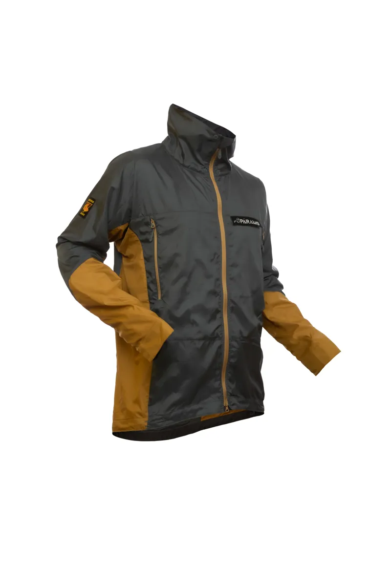 Paramo Men's Velez Windproof Jacket in Rock Grey and Cumin
