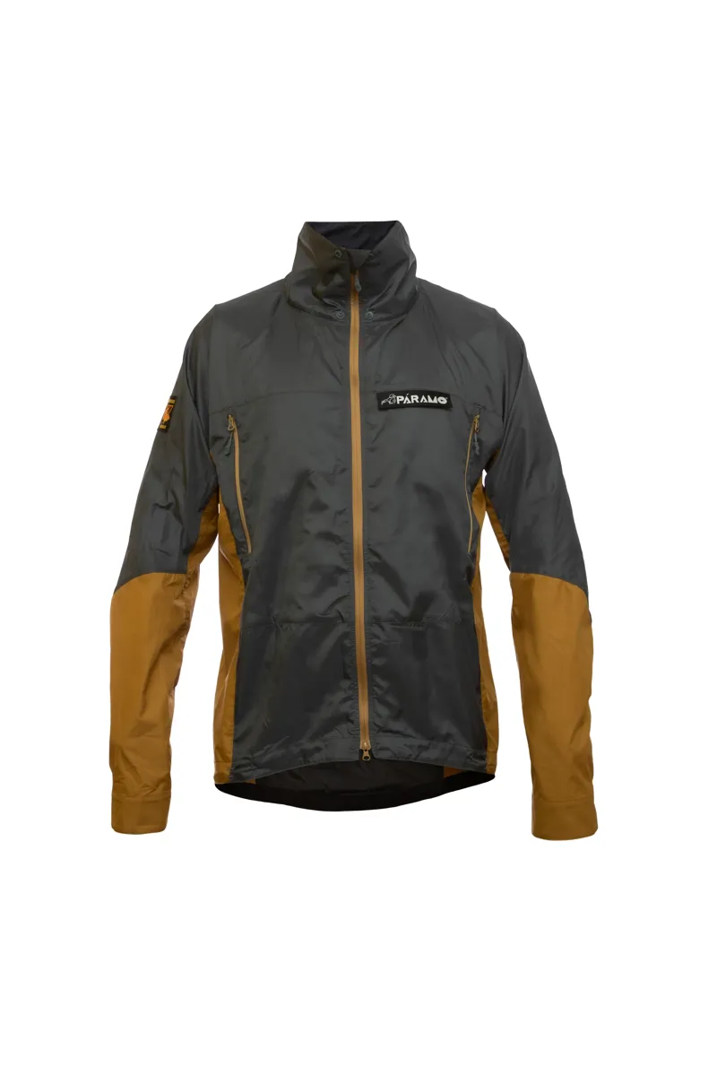 Paramo Men's Velez Windproof Jacket in Rock Grey and Cumin-2