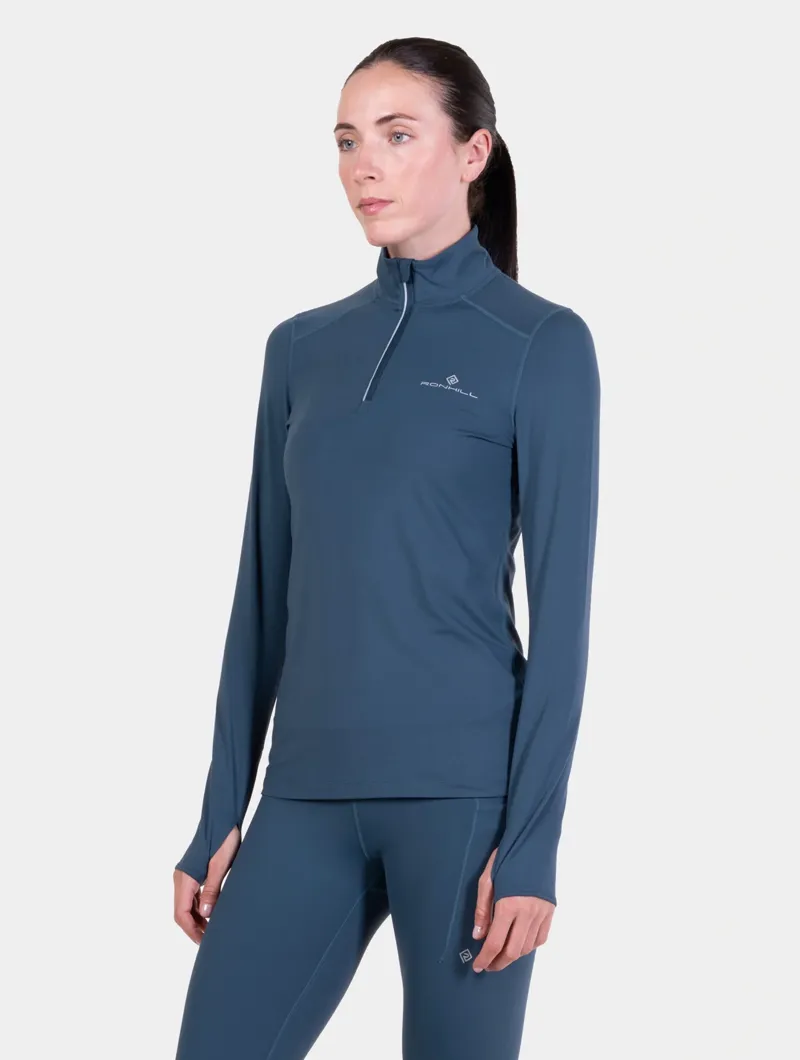 Ronhill Women's Core Thermal 1/2 Zip in Evening Haze-9