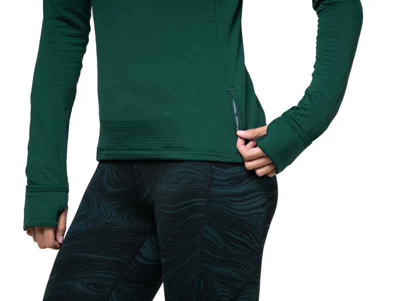 Ronhill Women's Tech Winter 1/2 zip in Seaweed-2