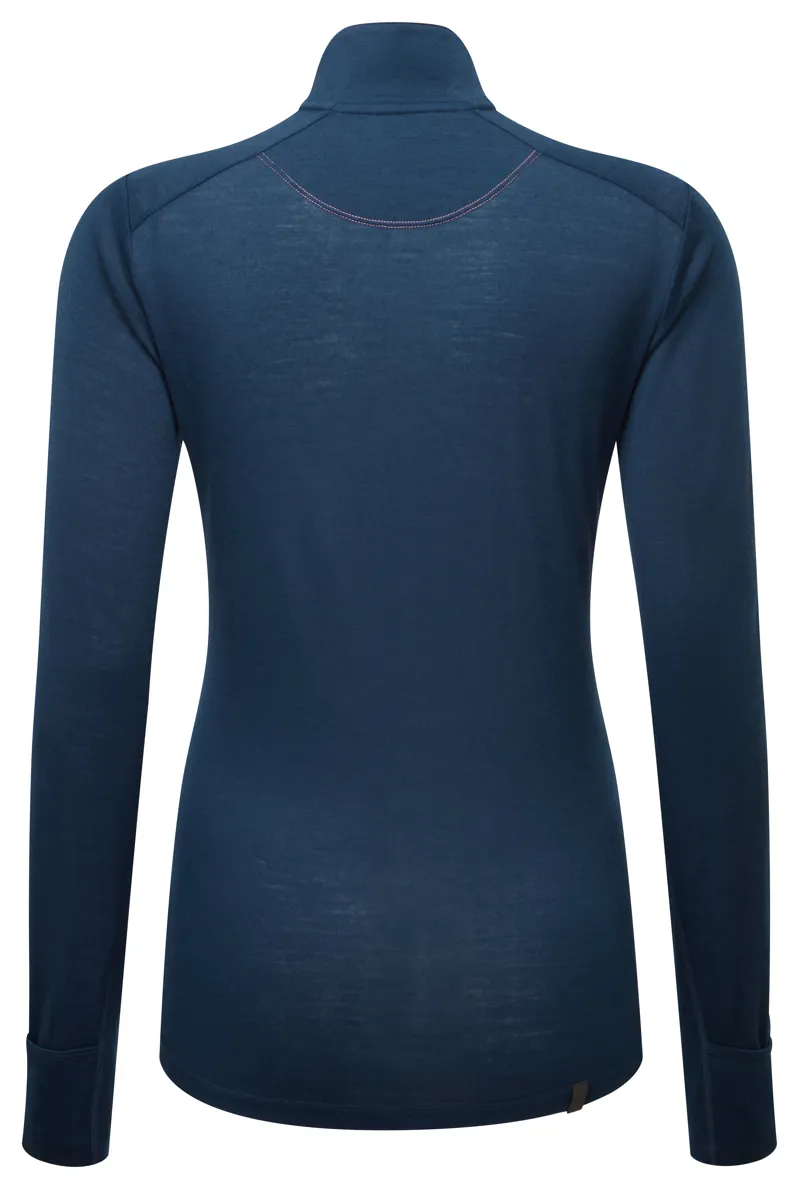 Ronhill Women's Tech Merino 1/2 zip in Navy-1