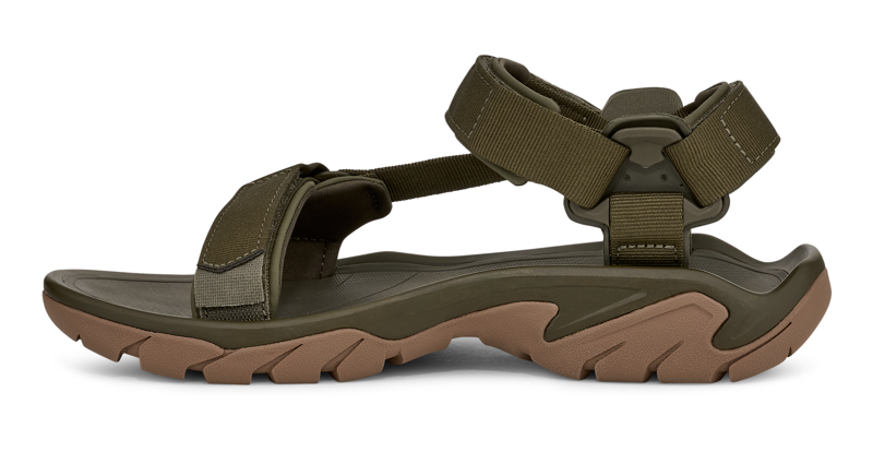 Teva Terra Fi 5 Universal Hiking Sandal in Dark Oiive Honey Brown-2