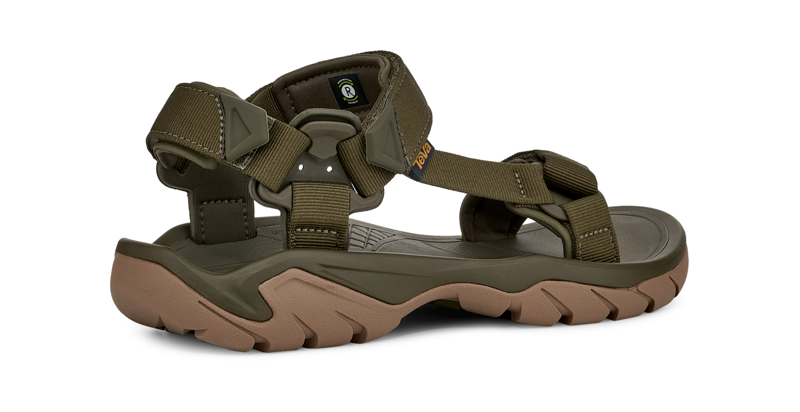 Teva Terra Fi 5 Universal Hiking Sandal in Dark Oiive Honey Brown-3