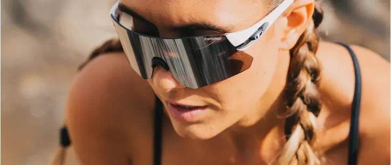 Tifosi Rail Interchangeable Lens Sunglasses in White/Black-5