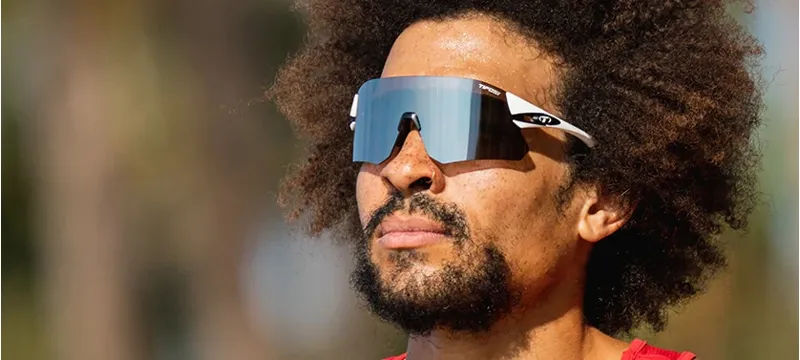 Tifosi Rail Interchangeable Lens Sunglasses in White/Black-3