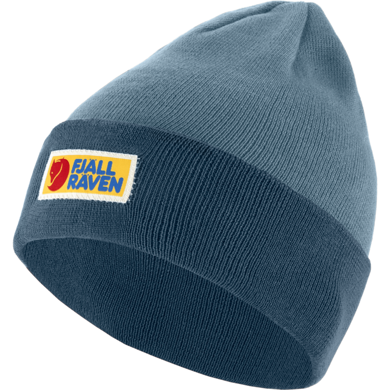 Fjallraven Vardag Classic Beanie in Indigo and Dawn Blue