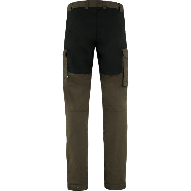 Fjallraven Vidda Pro Trousers in Dark Olive and Black-3