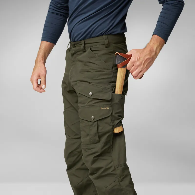 Fjallraven Vidda Pro Trousers in Dark Olive and Black-2