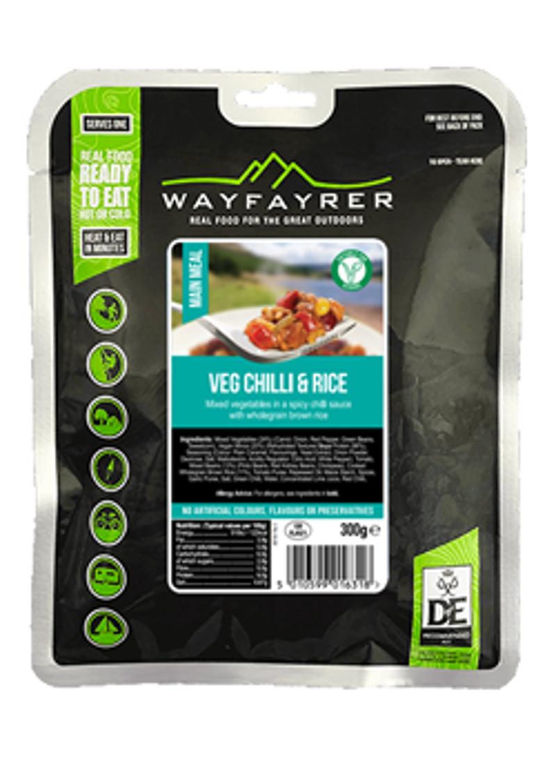Wayfayrer Food Veggie Chilli and Rice Meal