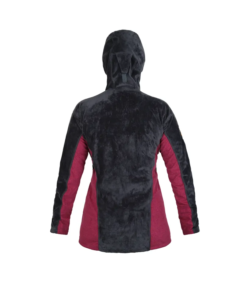 Paramo Women's Ventura Plus Fleece in Dark Grey and Carmine-1