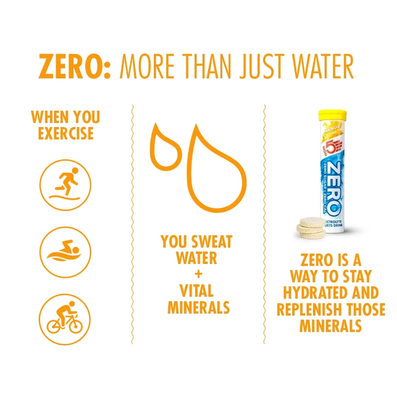 High 5 Zero Electrolyte Tablets Tube Mango in Orange-3