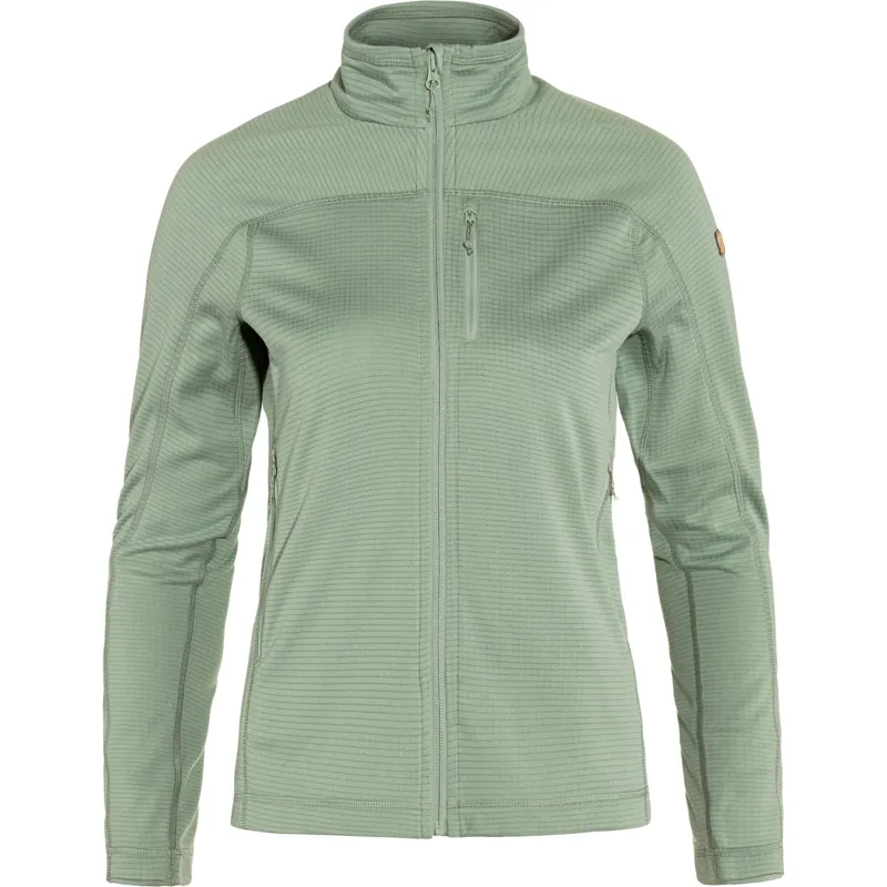 Fjallraven Abisko Lite Women's Fleece Jacket in Misty Green