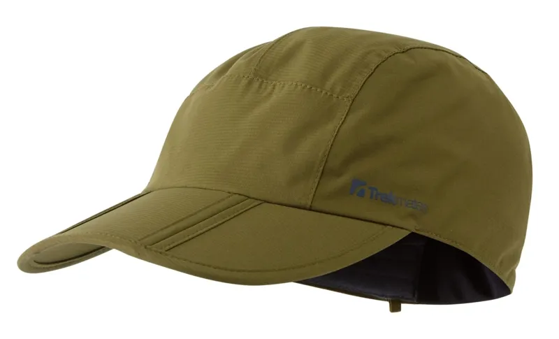Trekmates Burbage Dry Waterproof Folding Cap in Olive