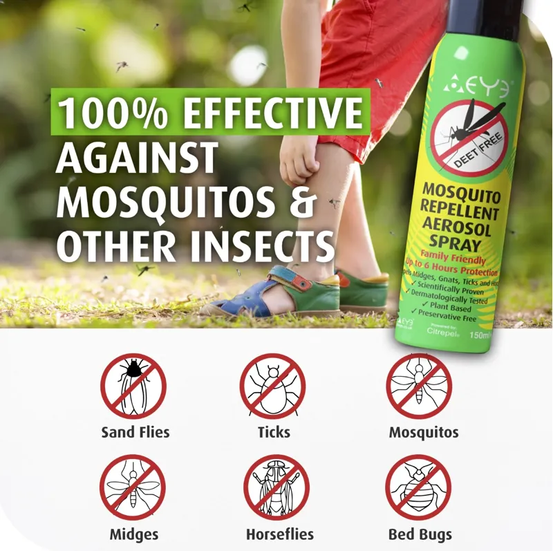 Theye Natural Mosquito and Insect Repellent Aerosol Spray 150ml-2