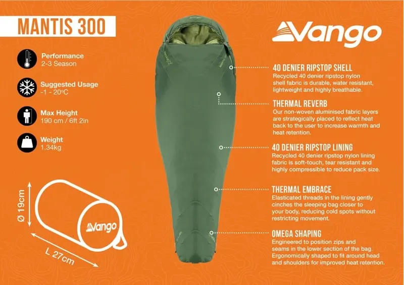 Vango Mantis 300 in Pine Green-3