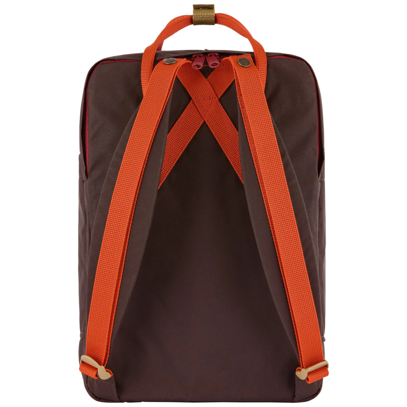 Fjallraven Kanken Koncept Laptop Backpack in Black Oak/Red-1