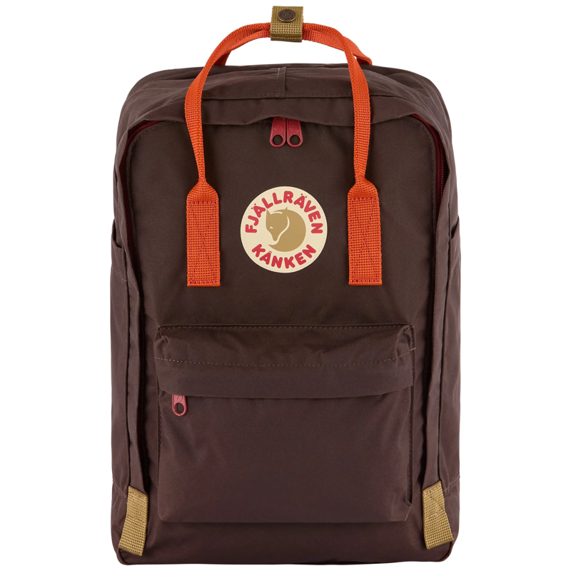 Fjallraven Kanken Koncept Laptop Backpack in Black Oak/Red