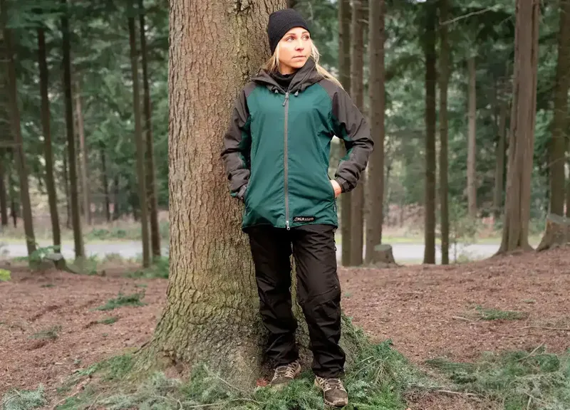 Paramo Women's Caminata Jacket in Spruce and Rock-10