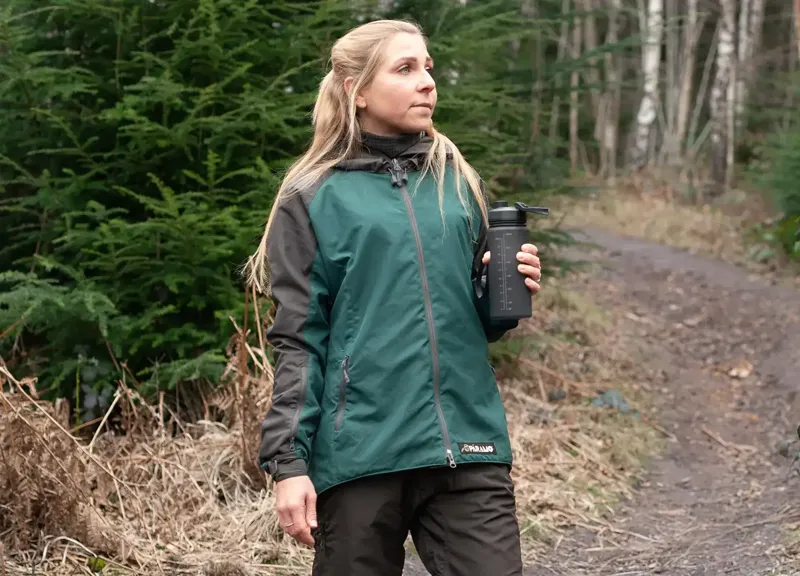Paramo Women's Caminata Jacket in Spruce and Rock-7