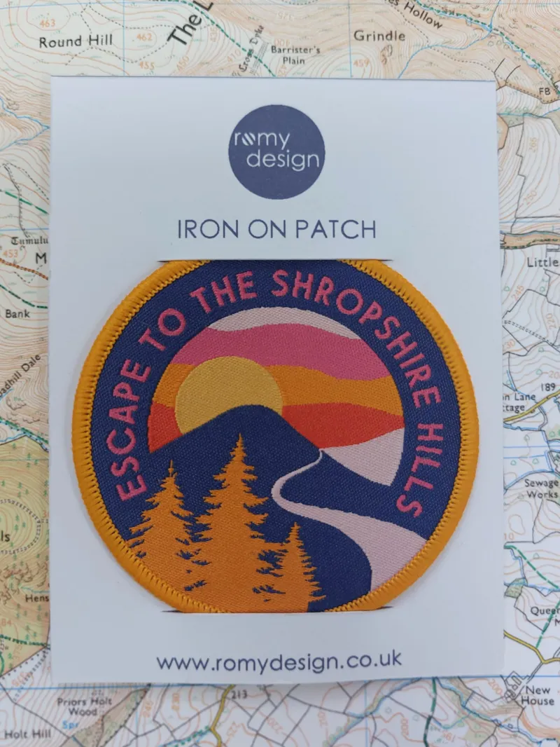 Romy Design Escape to Shropshire Iron On Patch