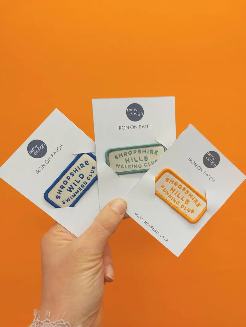 Romy Design Shropshire Hills Running Club Iron On Patch-1