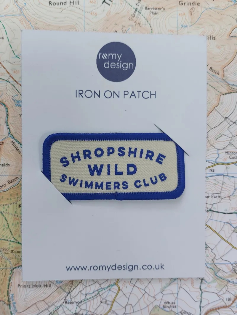 Romy Design Shropshire Wild Swimming Club Iron On Patch