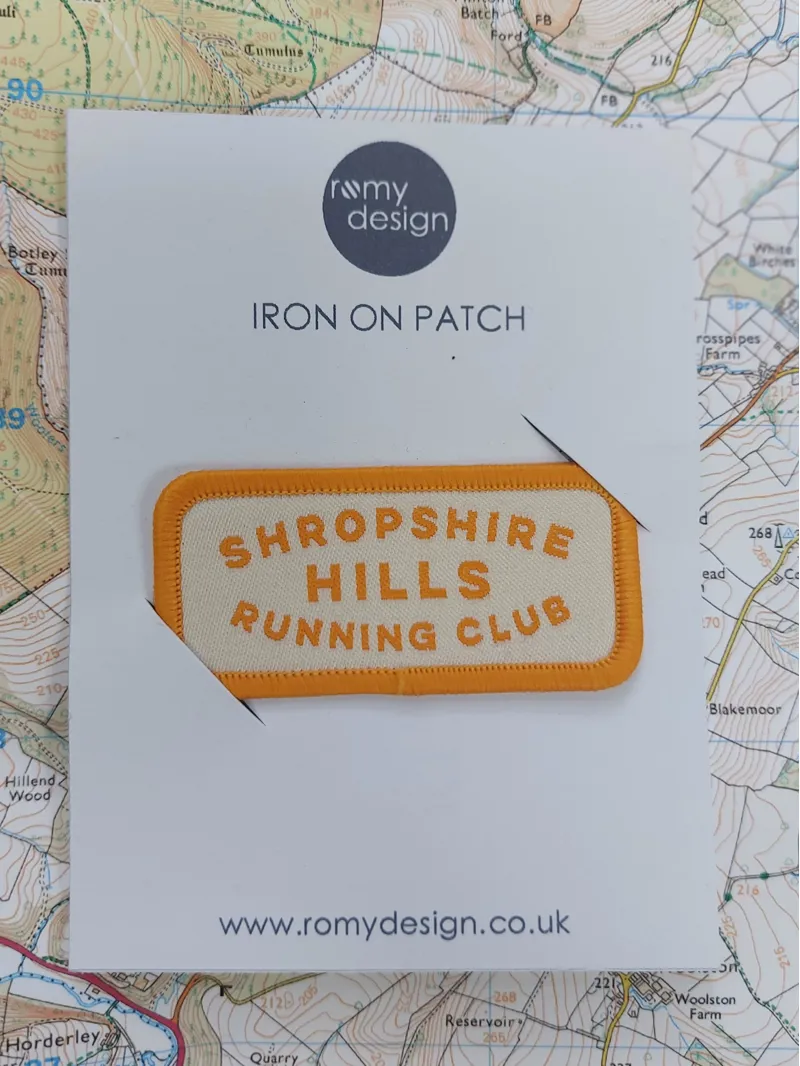 Romy Design Shropshire Hills Running Club Iron On Patch