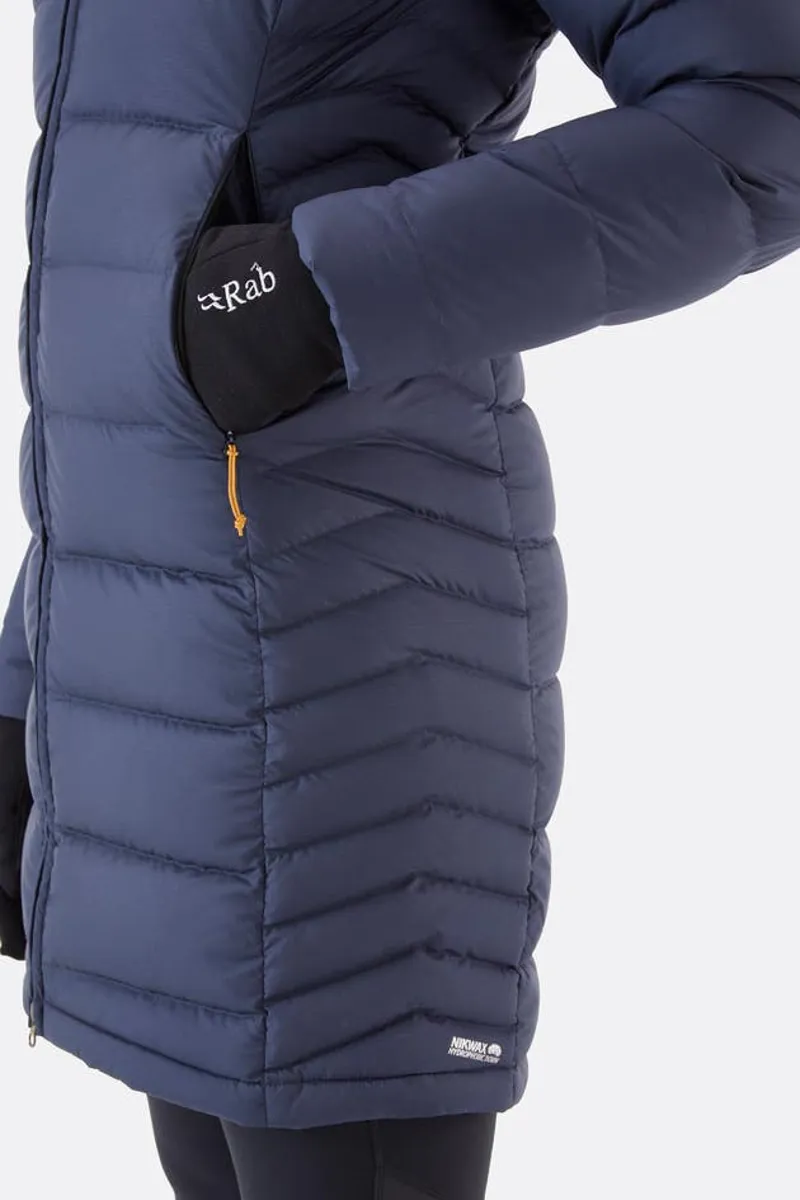 Rab Deep Cover Womens Parka in Deep Denim-6