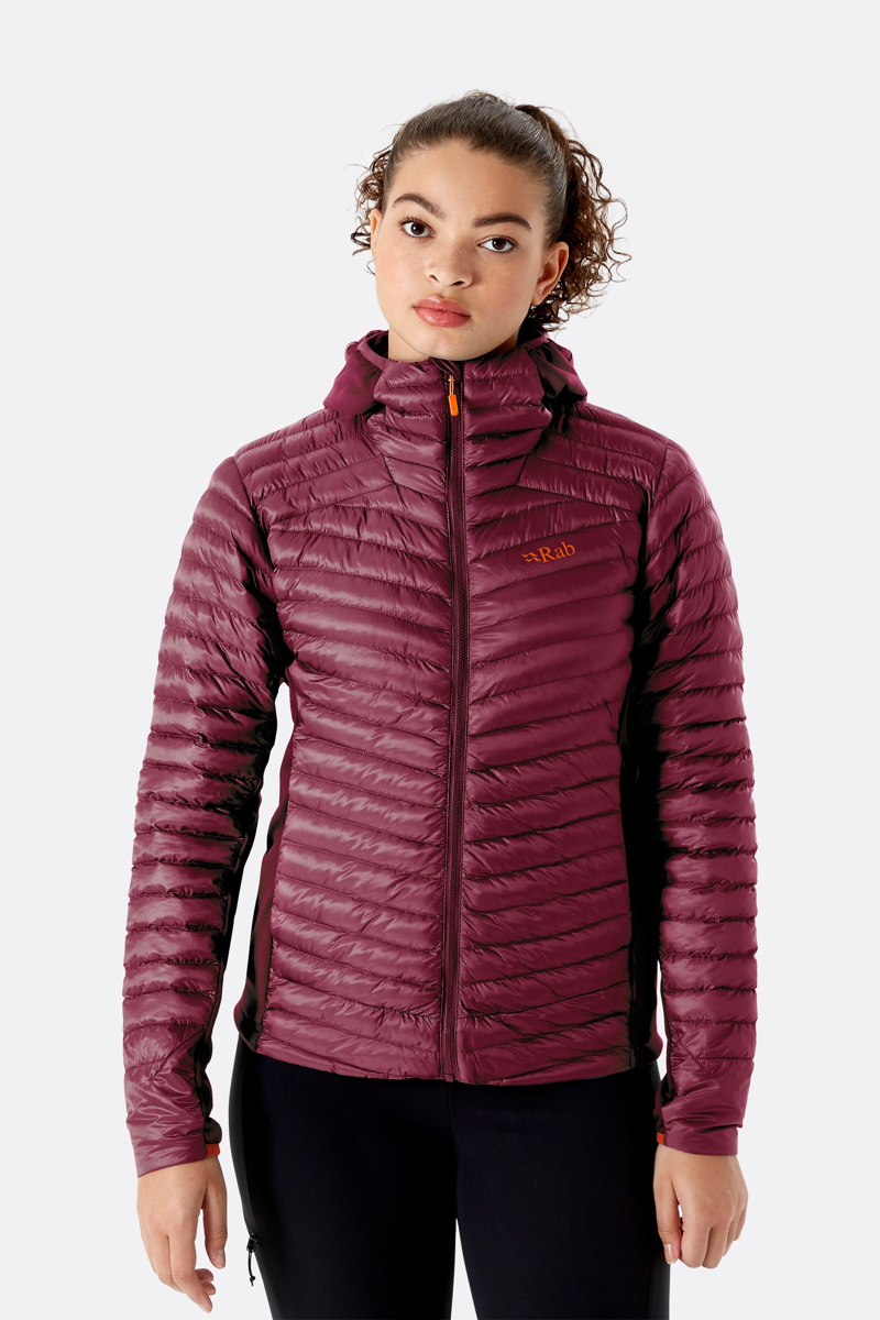 Rab Cirrus Flex 2.0 Womens Insulated Hoody in Deep Heather-1