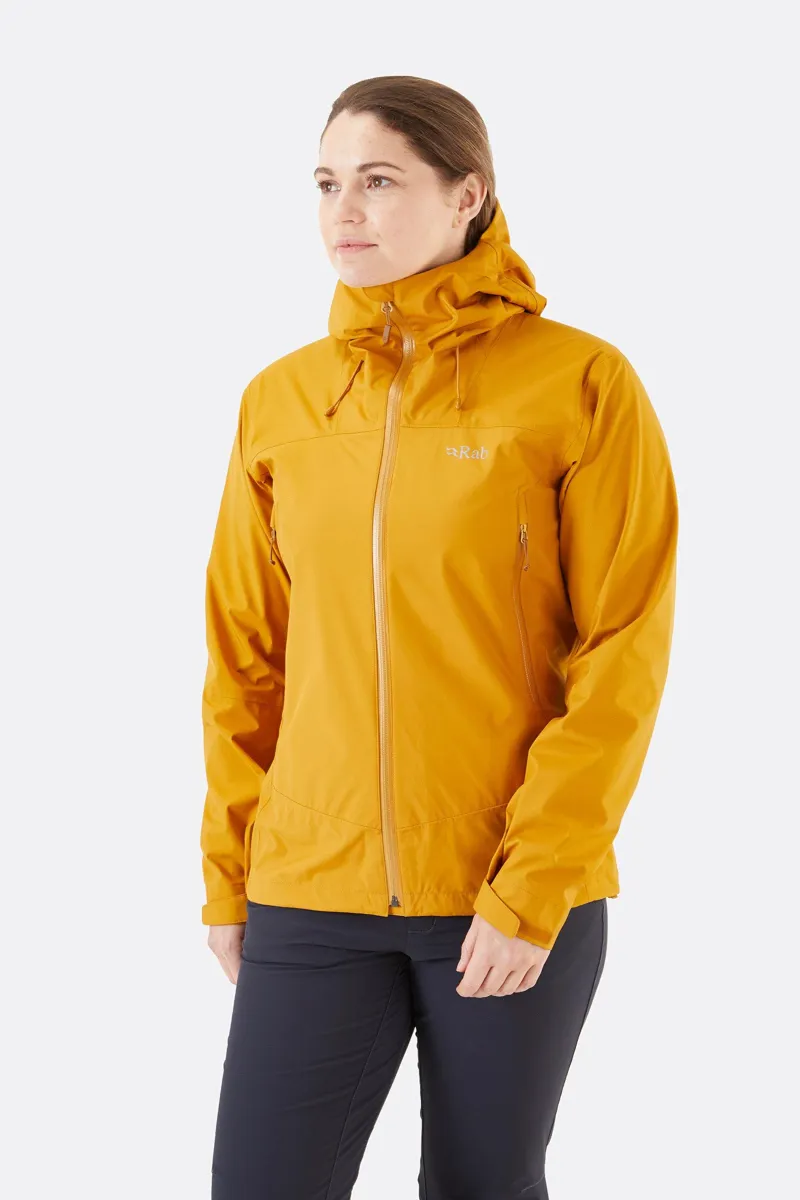 Rab Arc Eco Womens Waterproof Jacket in Dark Butternut -1