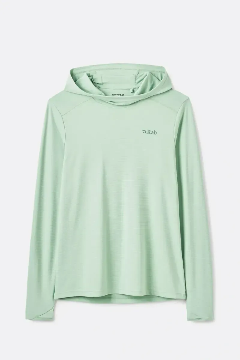Rab Women's Force Hoody in Fig Green