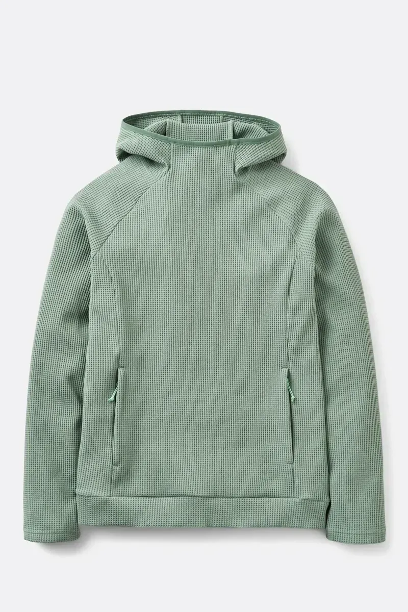 Rab Women's Hepton Pullover Hoody in Dark Fig Green