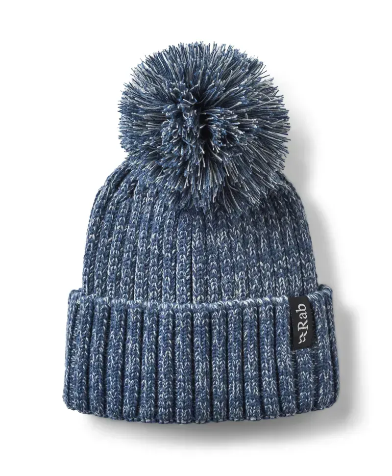 Rab Kharve Bobble Beanie in Tempest Blue/Orion Blue